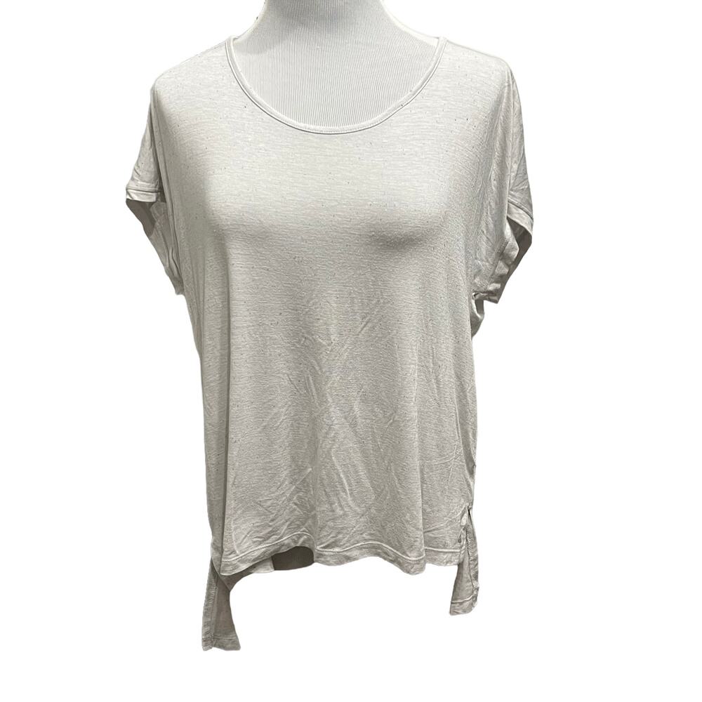 Apana Women's Light Gray Workout Top Shirt Activewear SIZE XL